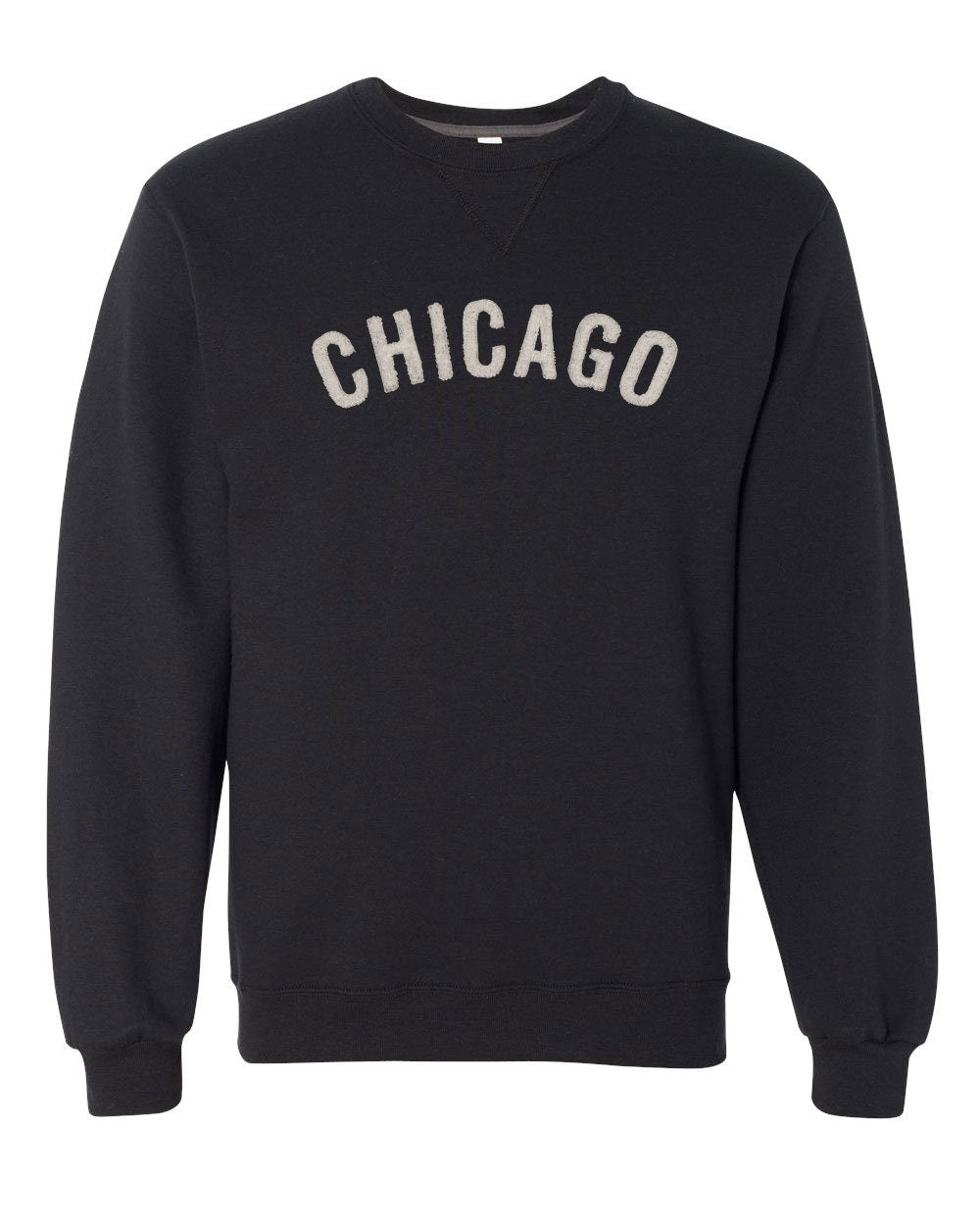 Chicago Crew Neck Sweatshirt (SF72R) with Chenille Letters in any Color Custom Made for You