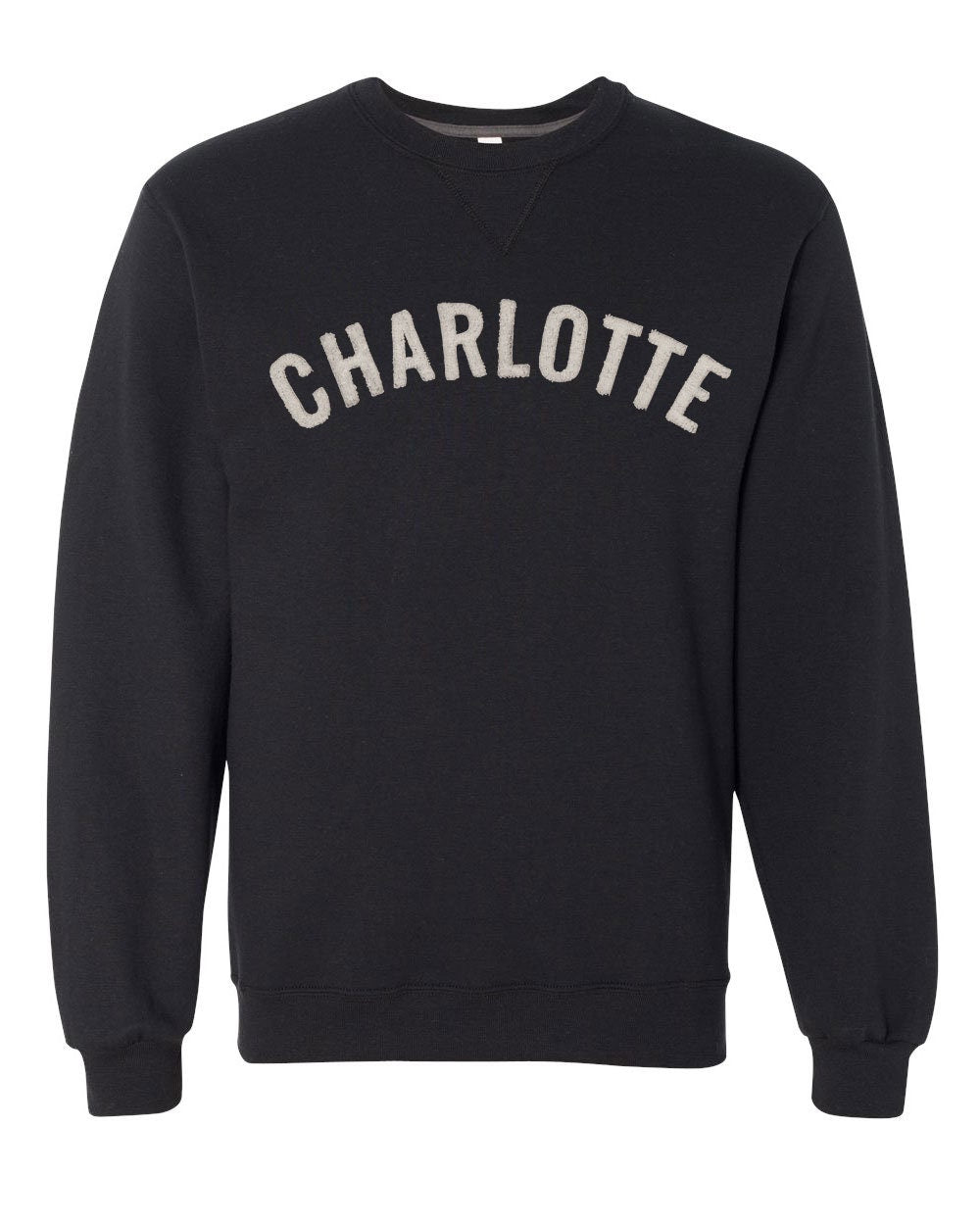 Charlotte Crew Neck Sweatshirt (SF72R) with Chenille Letters in any Color Custom Made for You