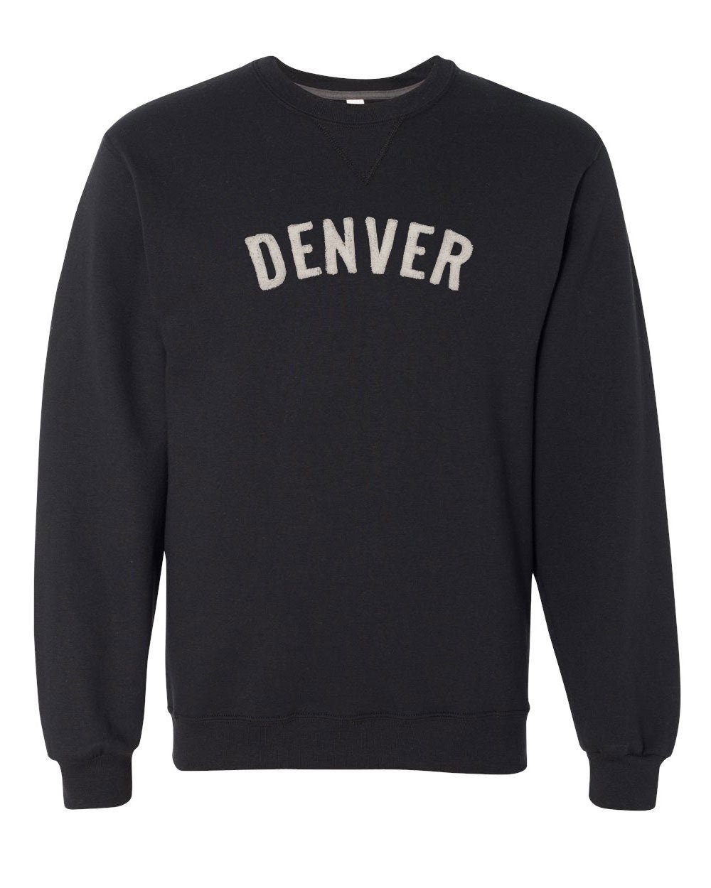 Denver Crew Neck Sweatshirt (SF72R) with Chenille Letters in any Color Custom Made for You
