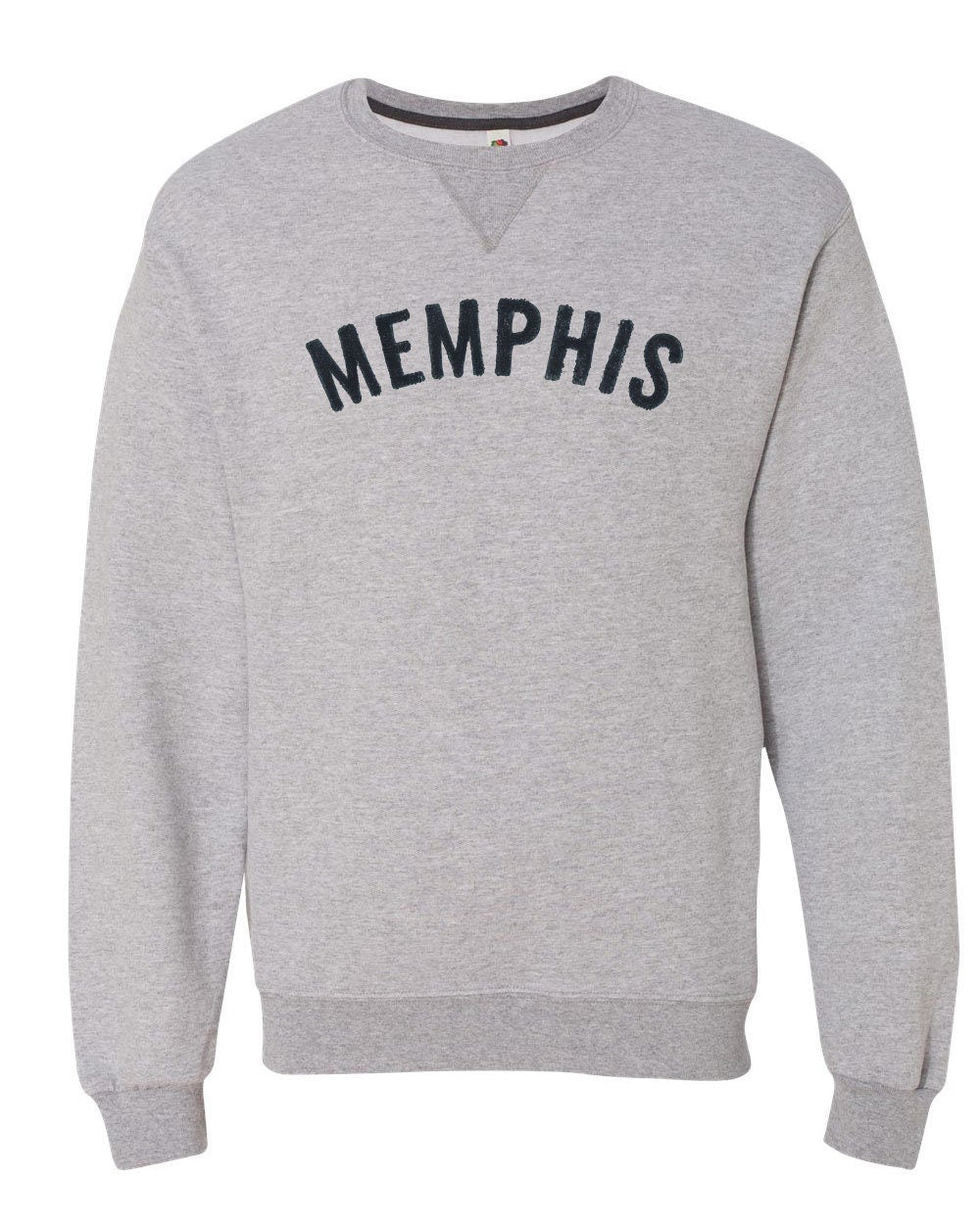 Memphis Crew Neck Sweatshirt (SF72R) with Chenille Letters in any Color Custom Made for You