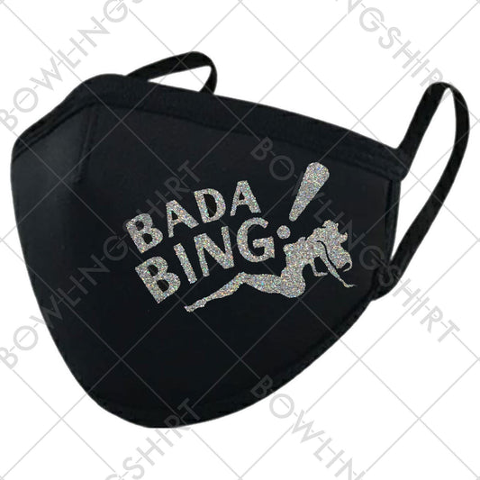 Wear your mask! Bada Bing Glitter mask #42
