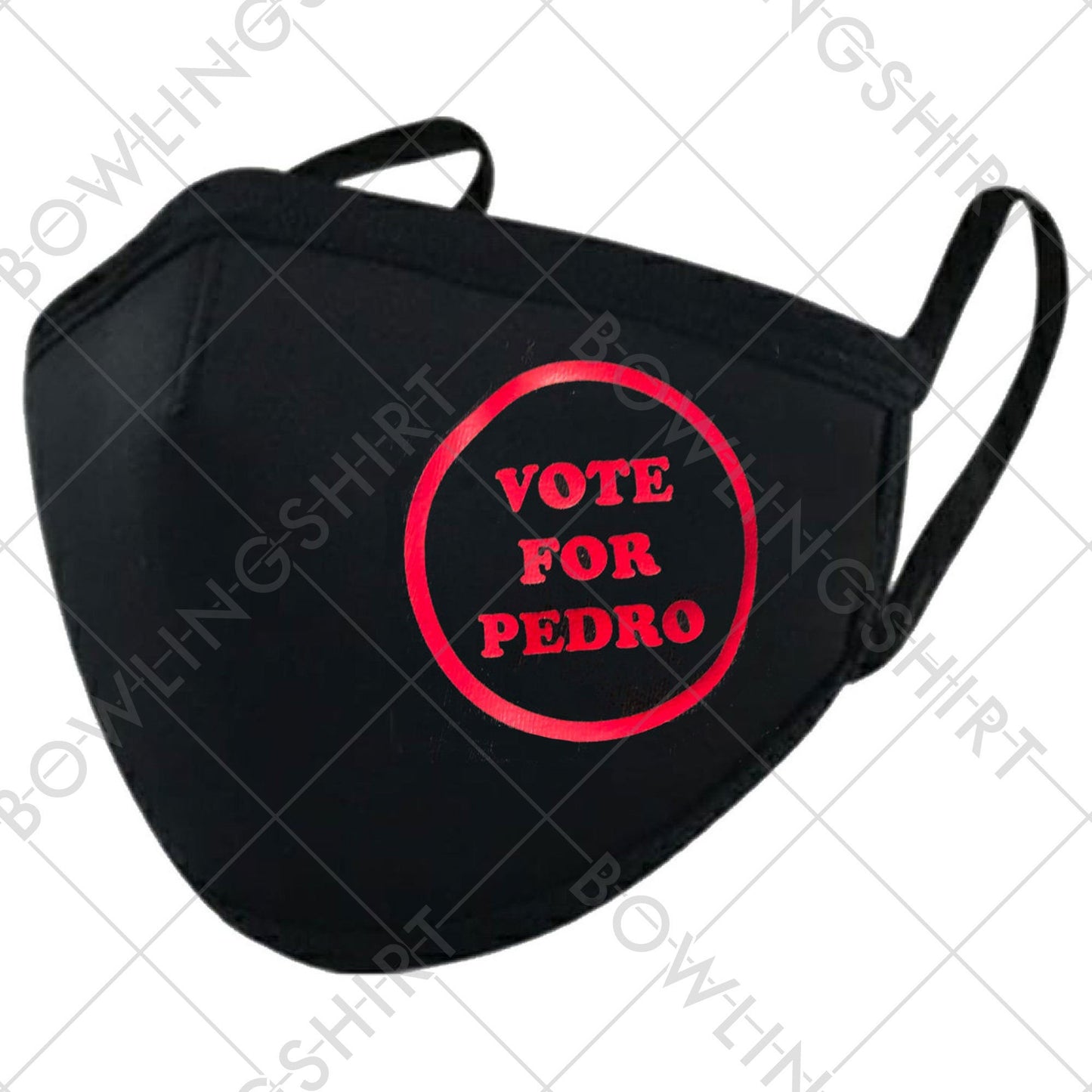 Vote For Pedro Available in Adult Black Mask #11