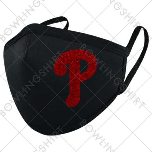 Philadelphia Glitter Black Mask #81