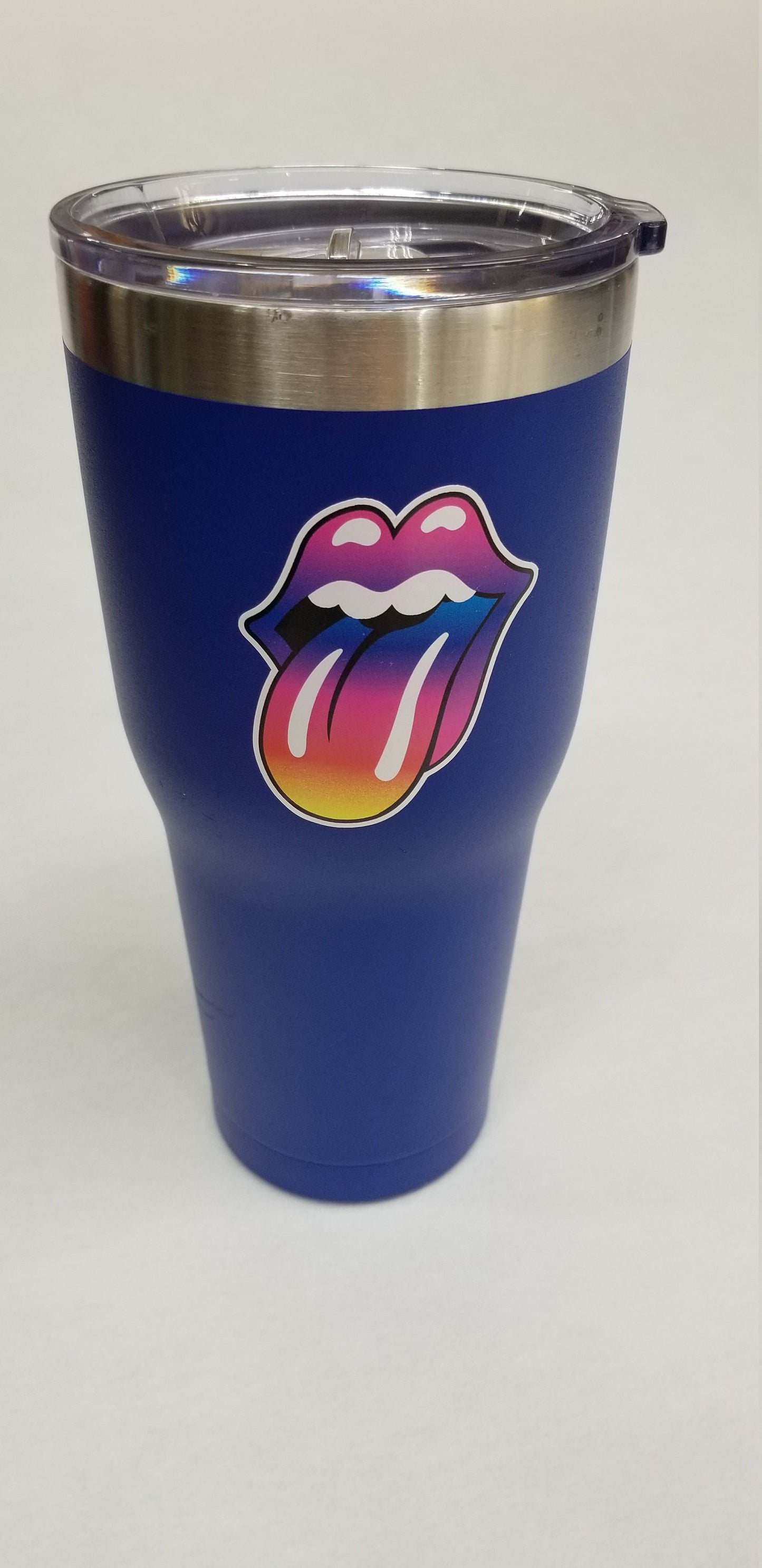 Rock N Roll Tie Dye Tongue Sticker