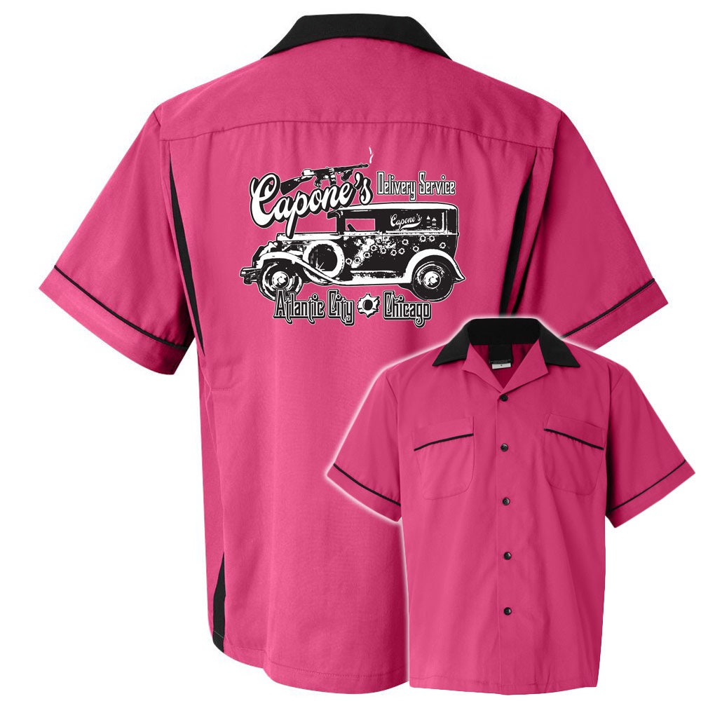 Capones Delivery Service Classic Retro Bowling Shirt- Classic 2.0 - Includes Embroidered Name