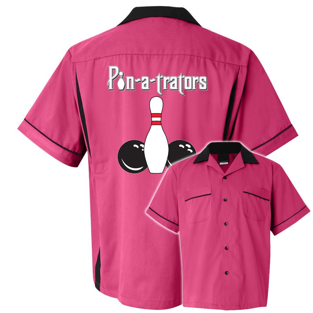 Pin-A-Trators Classic Retro Bowling Shirt - Classic 2.0 - Includes Embroidered Name