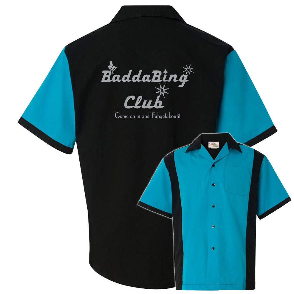 Baddabing Club Classic Retro Bowling Shirt - Retro Two - Includes Embroidered Name #118