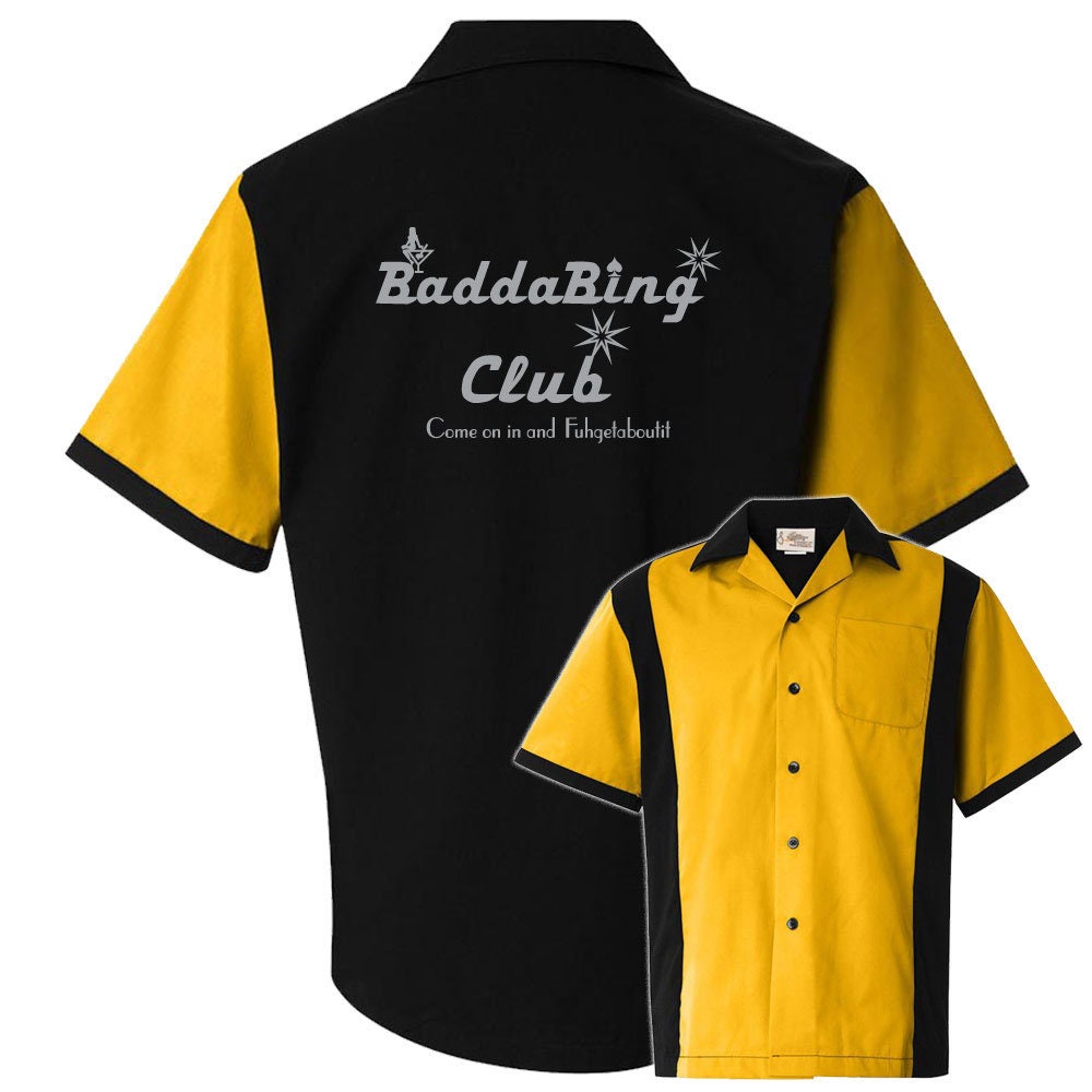 Baddabing Club Classic Retro Bowling Shirt - Retro Two - Includes Embroidered Name #118