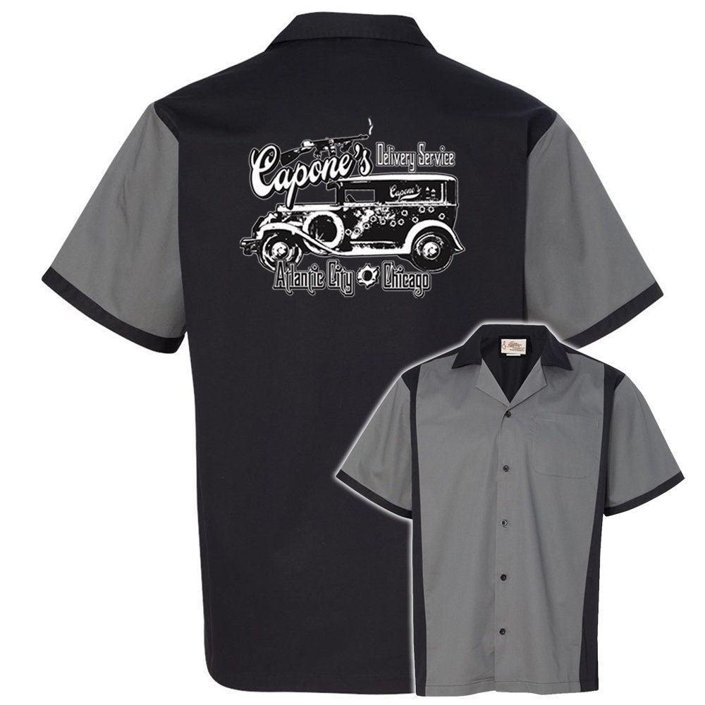 Capones Delivery Service Classic Retro Bowling Shirt - Retro Two - Includes Embroidered Name