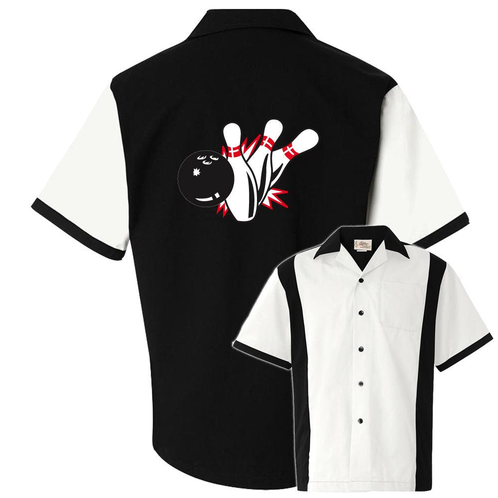 Pin Splash B Classic Retro Bowling Shirt - Retro Two - Includes Embroidered Name #125