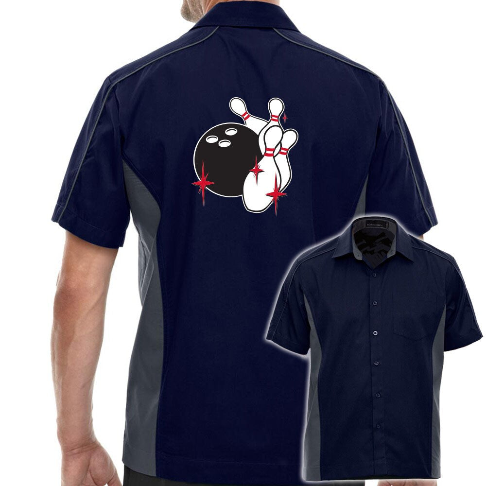 Pin Splash C Classic Retro Bowling Shirt - The Muckler - Includes Embroidered Name #135