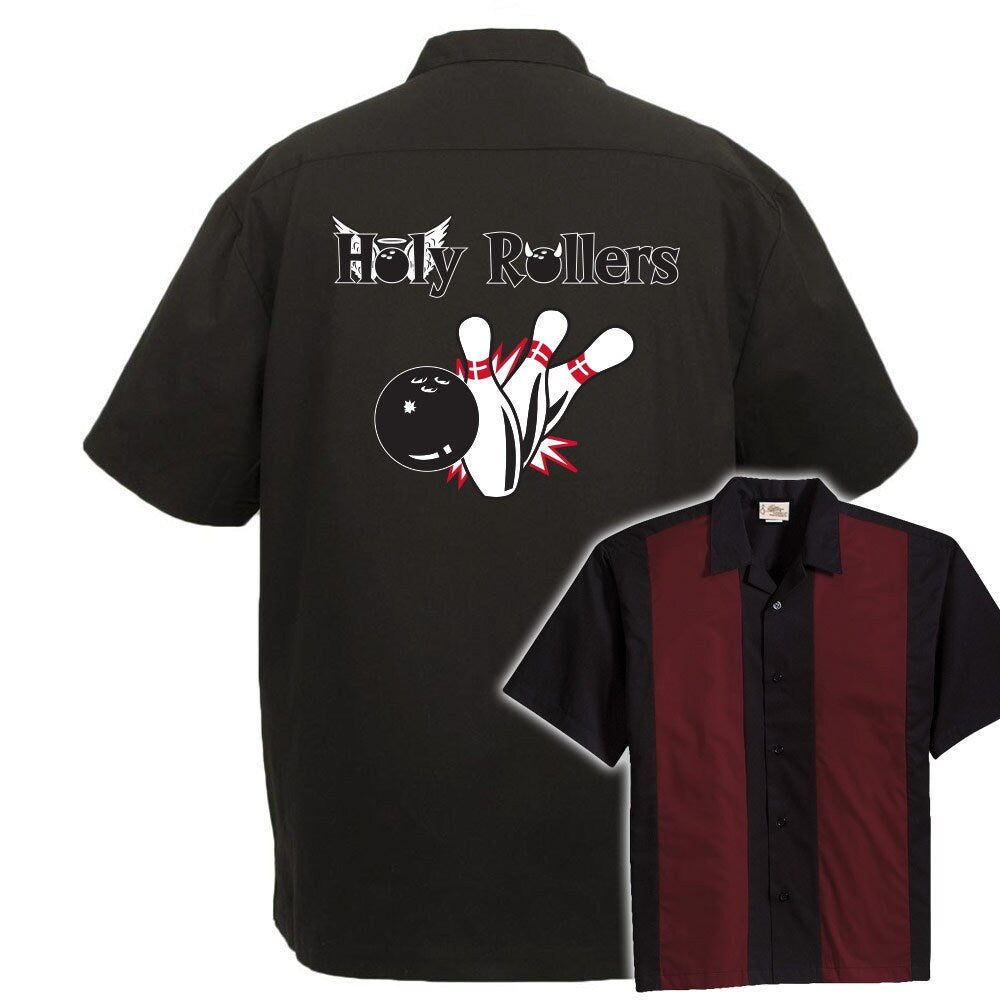 Holy Rollers Classic Retro Bowling Shirt - The Player - Includes Embroidered Name