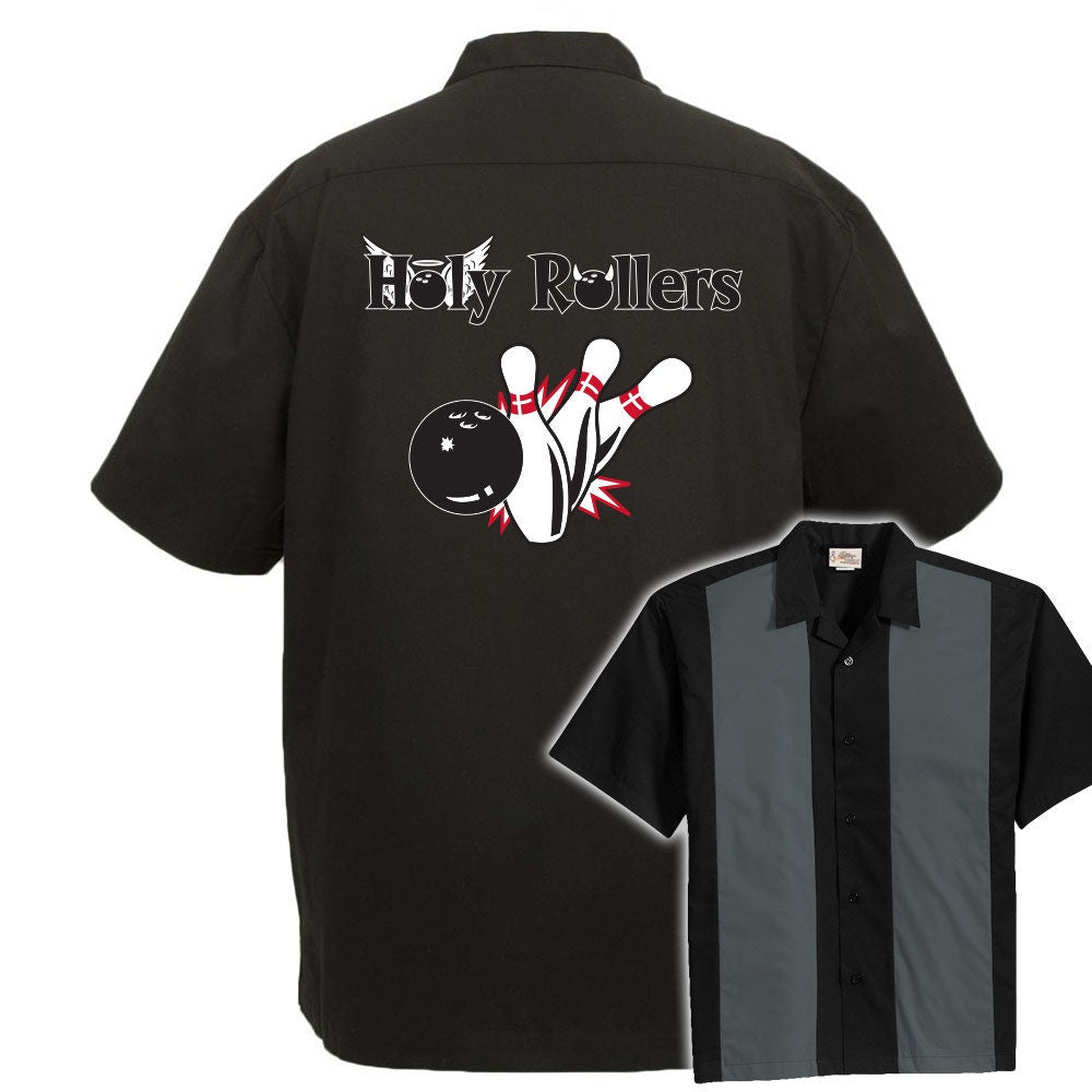 Holy Rollers Classic Retro Bowling Shirt - The Player - Includes Embroidered Name