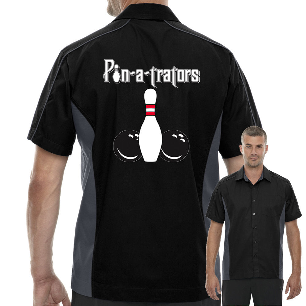 Pin-A-Trators Classic Retro Bowling Shirt - The Muckler - Includes Embroidered Name
