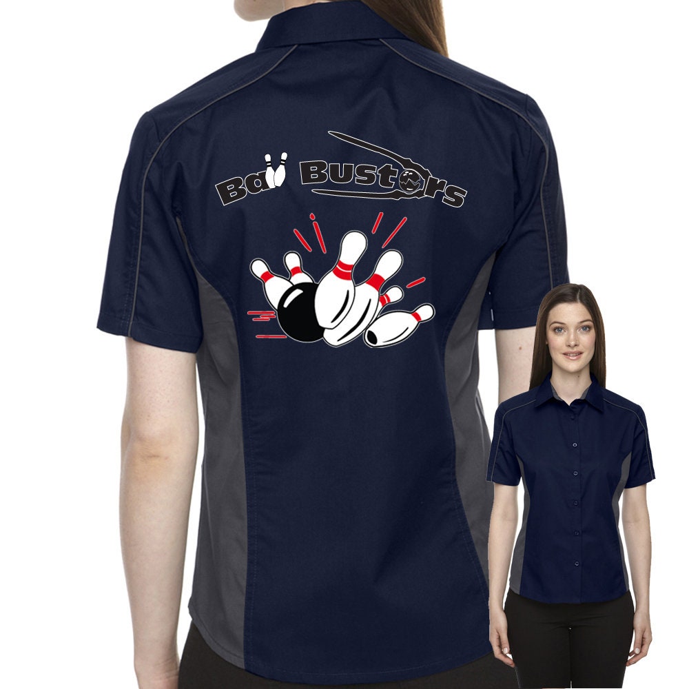 Ball Busters Classic Retro Bowling Shirt- The Muckler (Ladies) - Includes Embroidered Name