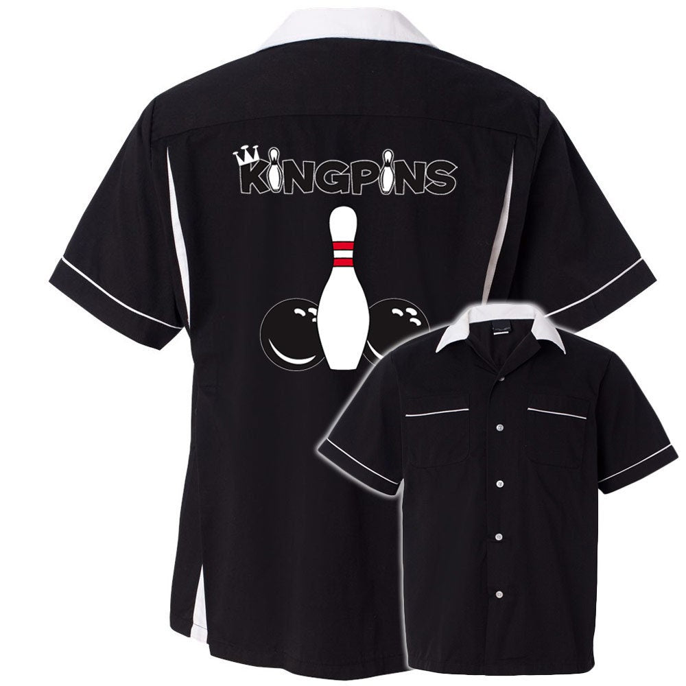 Kingpins Classic Retro Bowling Shirt- Classic 2.0 - Includes Embroidered Name