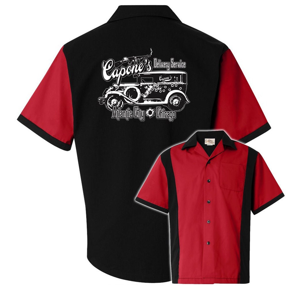 Capones Delivery Service Classic Retro Bowling Shirt - Retro Two - Includes Embroidered Name
