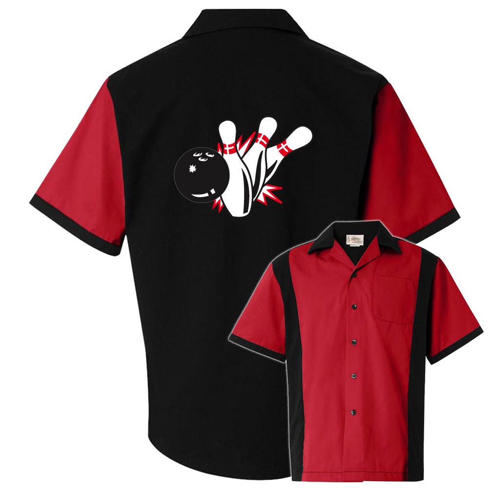 Pin Splash B Classic Retro Bowling Shirt - Retro Two - Includes Embroidered Name #125