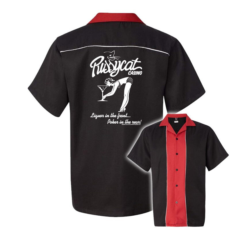 Pussycat Casino Classic Retro Bowling Shirt - Swing Master 2.0 - Includes Embroidered Name