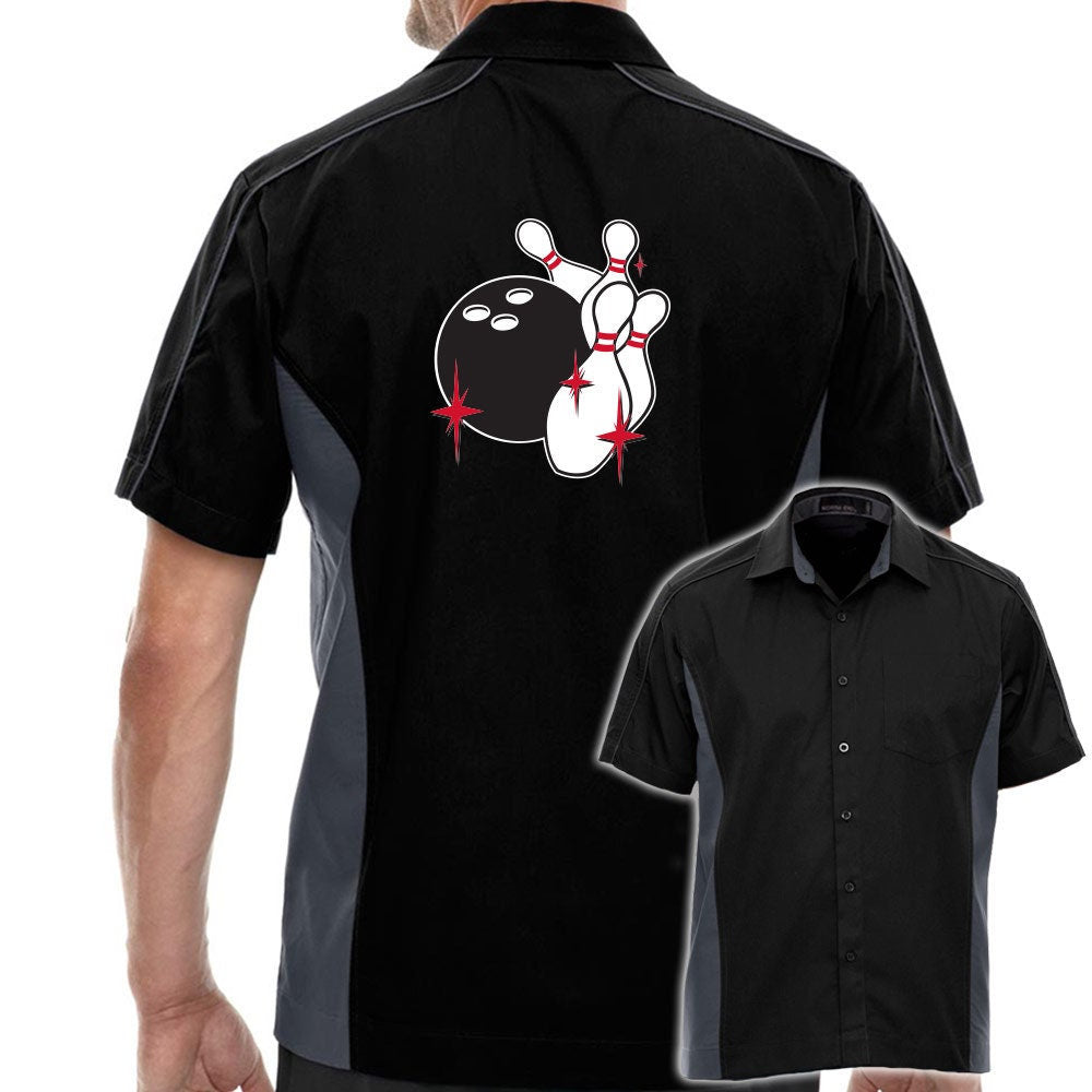 Pin Splash C Classic Retro Bowling Shirt - The Muckler - Includes Embroidered Name #135