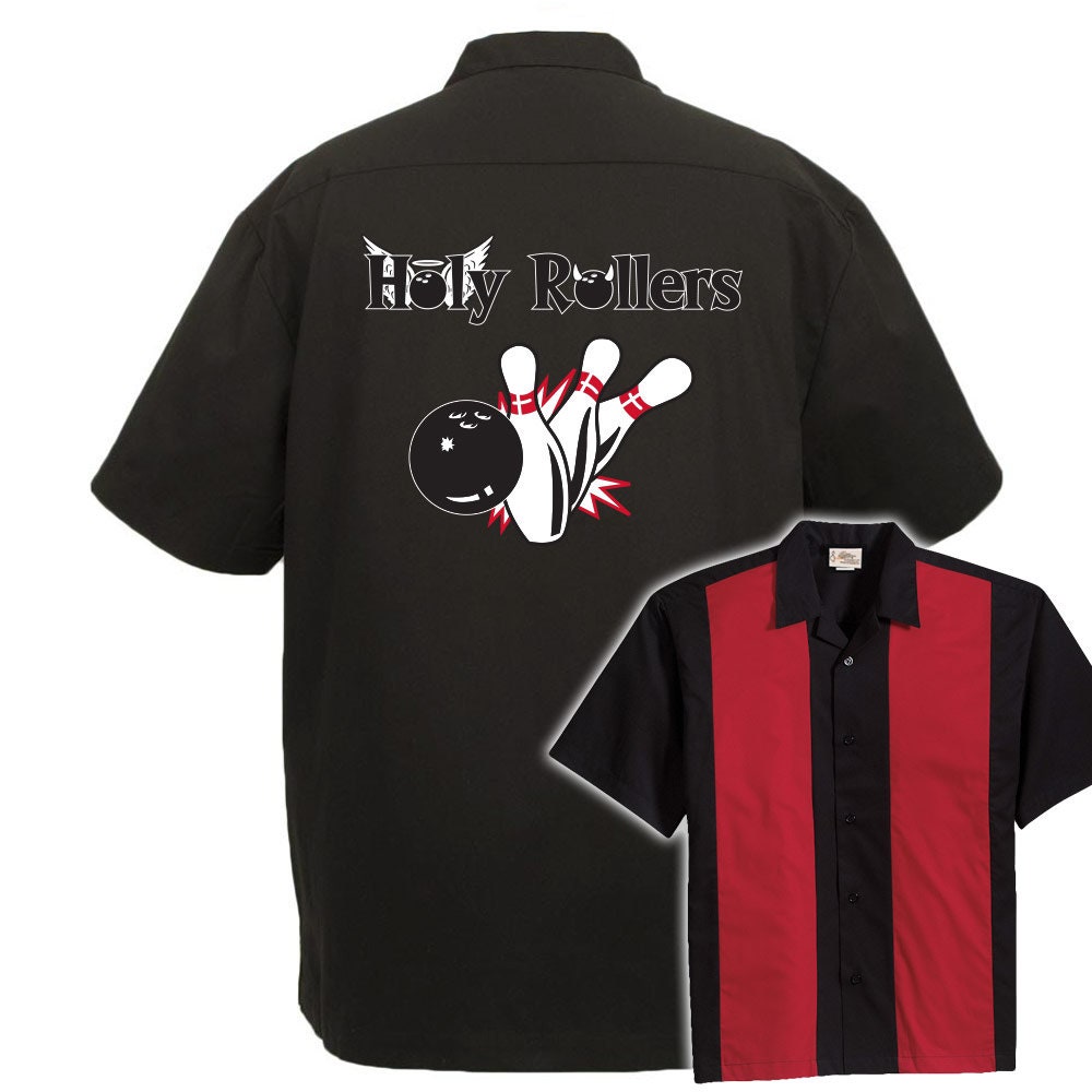 Holy Rollers Classic Retro Bowling Shirt - The Player - Includes Embroidered Name