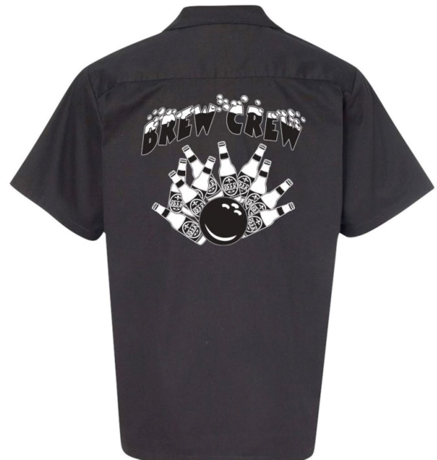 Brew Crew Classic Retro Bowling Shirt- Vintage Bowler ( Closeout) - Includes Embroidered Name #122/188