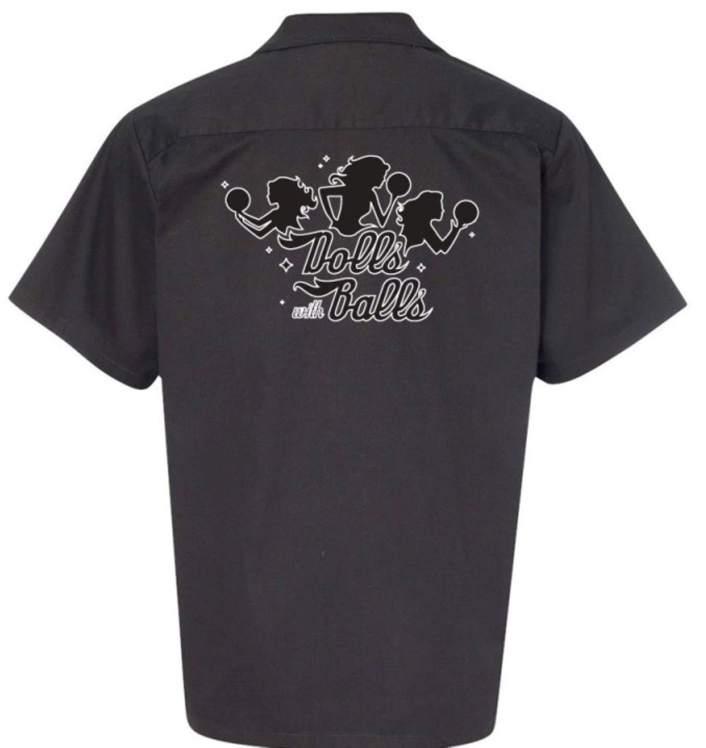 Dolls With Balls Classic Retro Bowling Shirt- Vintage Bowler ( Closeout) - Includes Embroidered Name #156