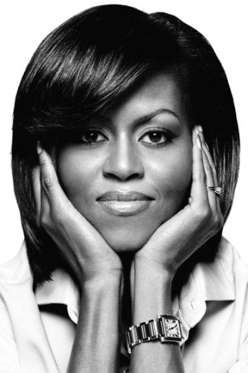 Chaninstitched Embroidered Michelle Obama Denim Jacket One of a Kind