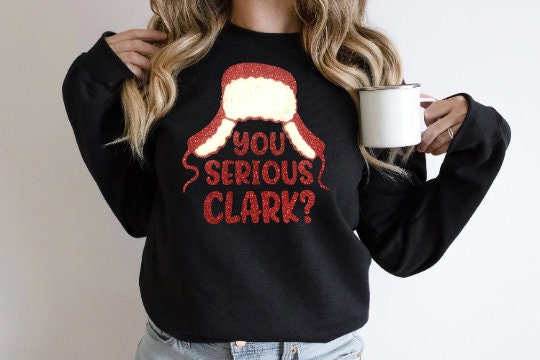 Chenille Are You Serious Clark Crew Neck Sweatshirt With Accenting Sewn in- So Cozy #114