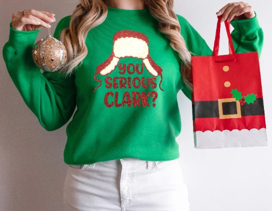 Chenille Are You Serious Clark Crew Neck Sweatshirt With Accenting Sewn in- So Cozy #114