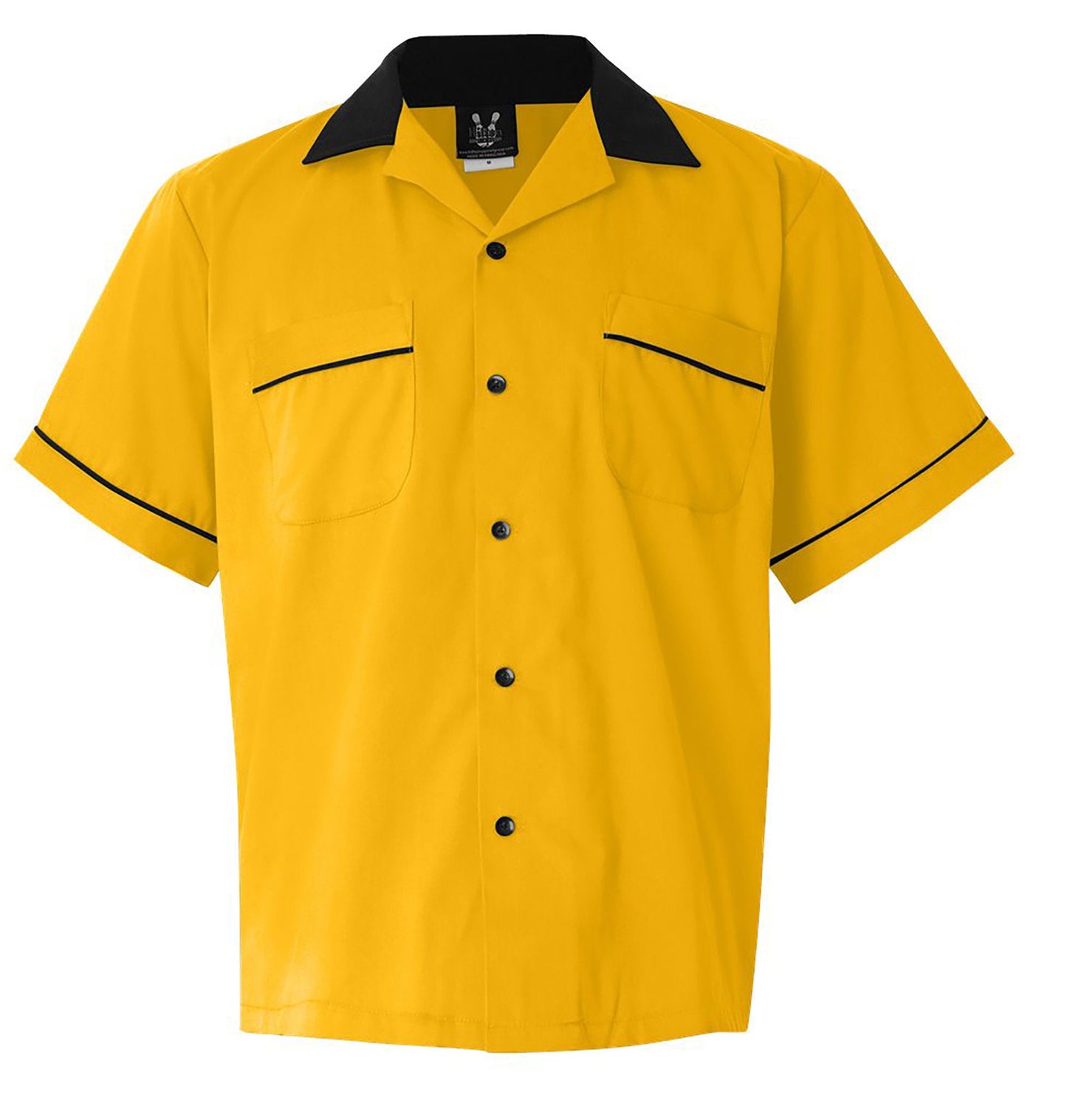 Brew Crew - Classic Retro Gold and Black Bowling Shirt - Classic size XL ONLY - Includes Embroidered Name #122/188