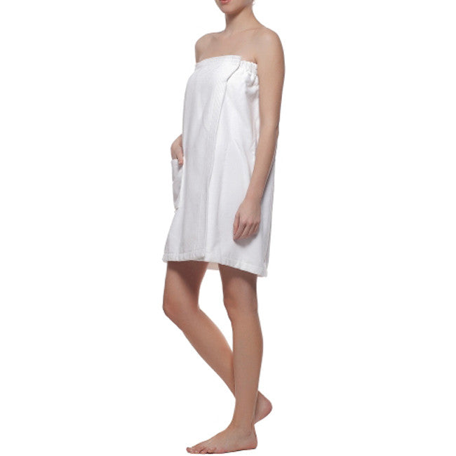 Custom Embroidered Terry Velour Women or Mens Bath Wrap Towel