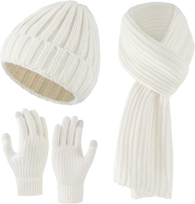 Embroidered Beanie Scarf and Hat set Greek Letters or Initials