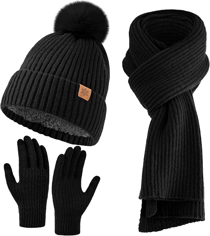 Embroidered Beanie Scarf and Hat set Greek Letters or Initials