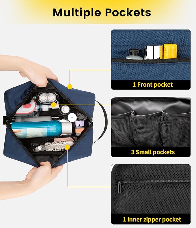 Embroidered School Logo or Initials Toiletry Dobb Kit Bag