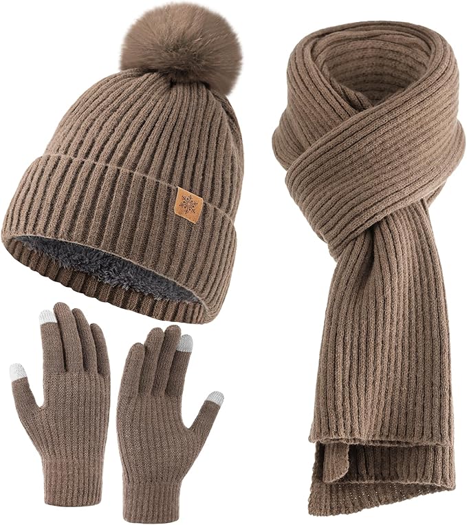Embroidered Beanie Scarf and Hat set Greek Letters or Initials