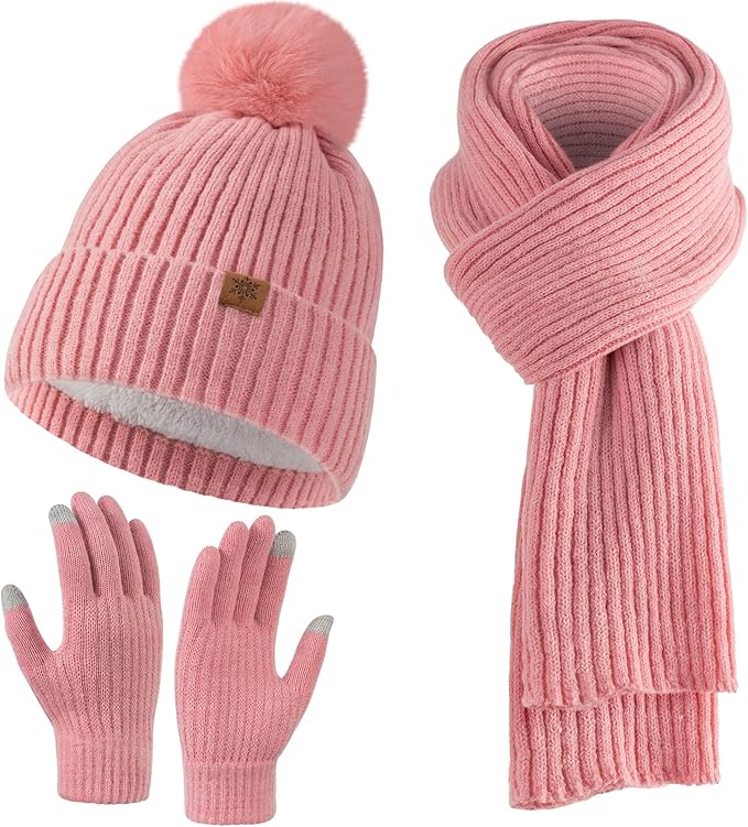 Embroidered Beanie Scarf and Hat set Greek Letters or Initials