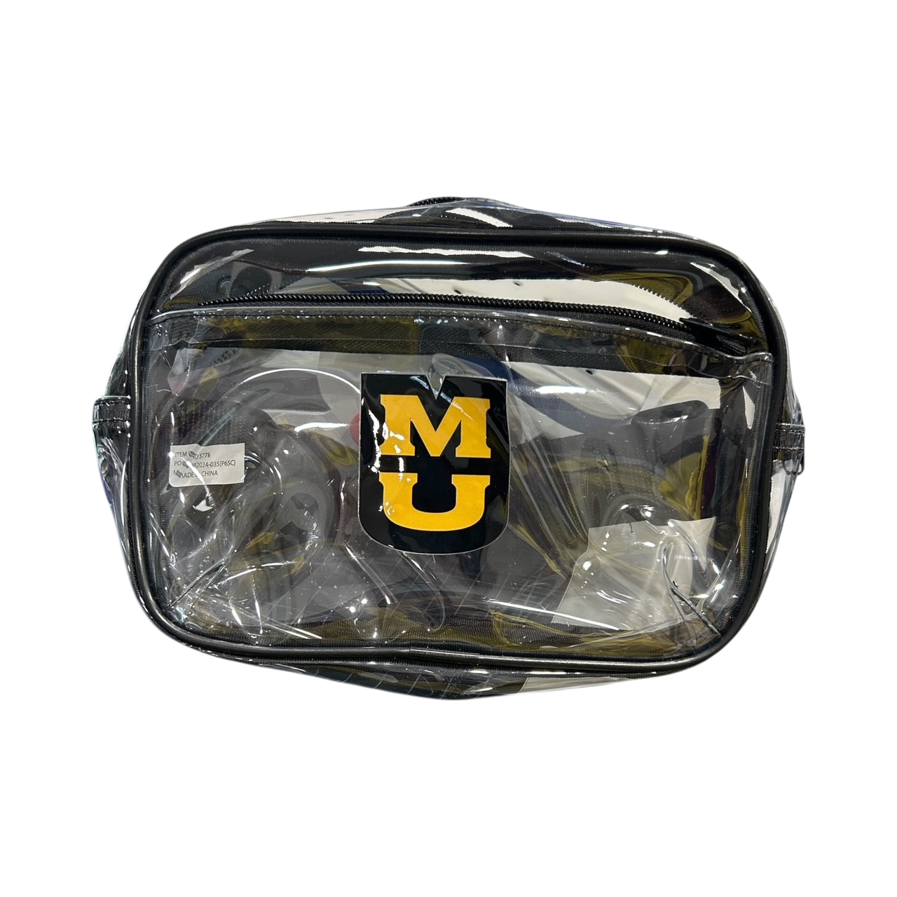 custom Logo Clear Stadium 2-Pocket Fanny Pack/Crossbody Bag