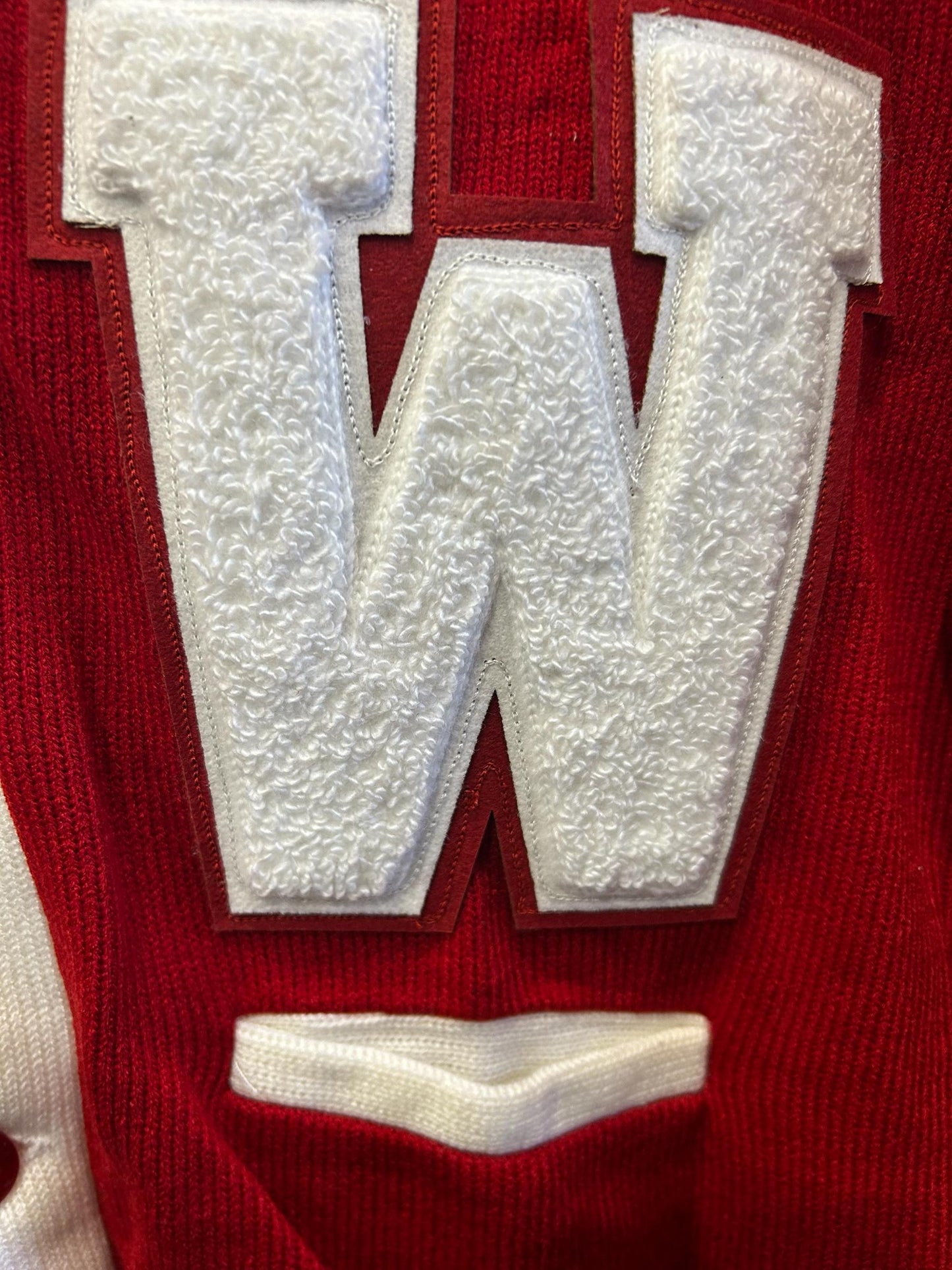 Varsity Letter Sweater w/ Chenille Number & Letter