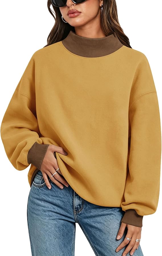 Embroidered Mock Neck Sweatshirt Any Word Barely Awake Font full chest