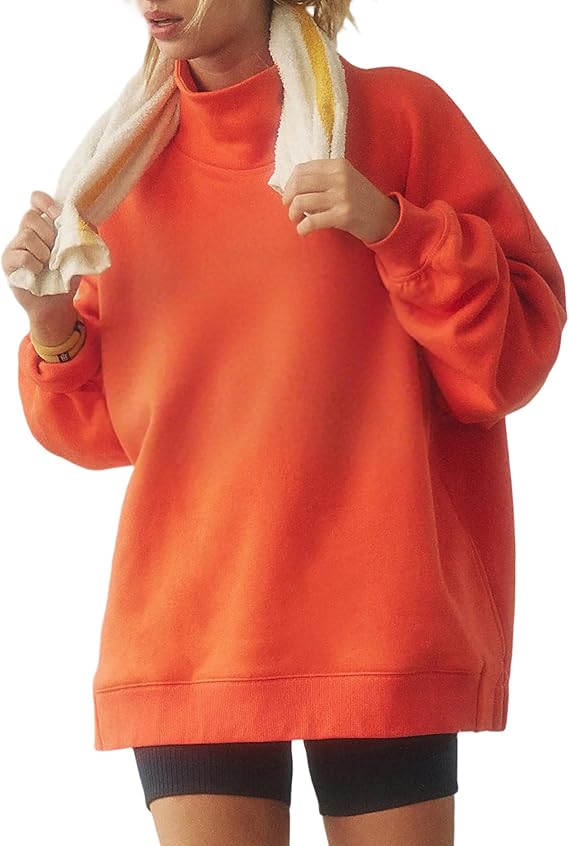 Embroidered Mock Neck Sweatshirt Any Word Barely Awake Font full chest
