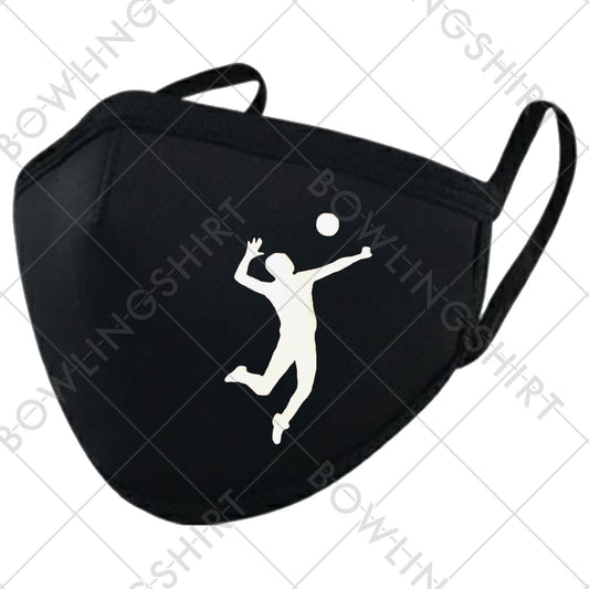 Boy's Volley Ball Silhouette  Black Cloth #99