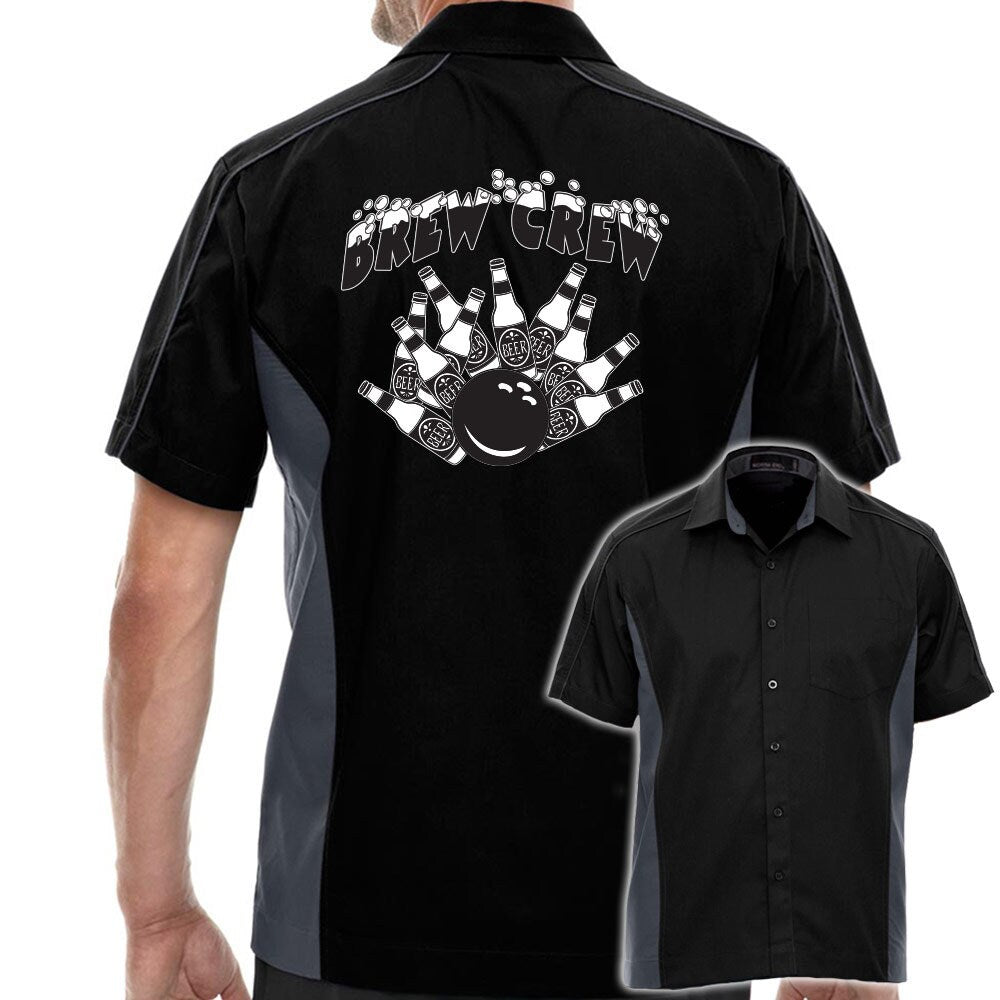 Brew Crew Classic Retro Bowling Shirt - The Muckler - Includes Embroidered Name #122/188