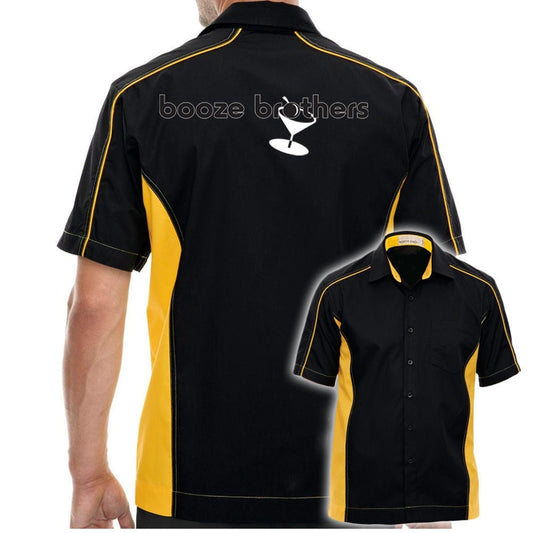 Booze Brothers Classic Retro Bowling Shirt - The Muckler - Includes Embroidered Name
