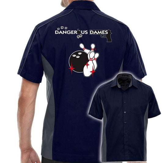 Dangerous Dames Classic Retro Bowling Shirt - The Muckler - Includes Embroidered Name