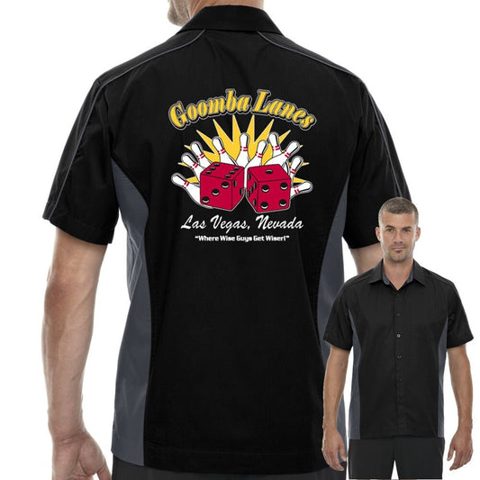 Goomba Lanes Classic Retro Bowling Shirt - The Muckler - Includes Embroidered Name #123