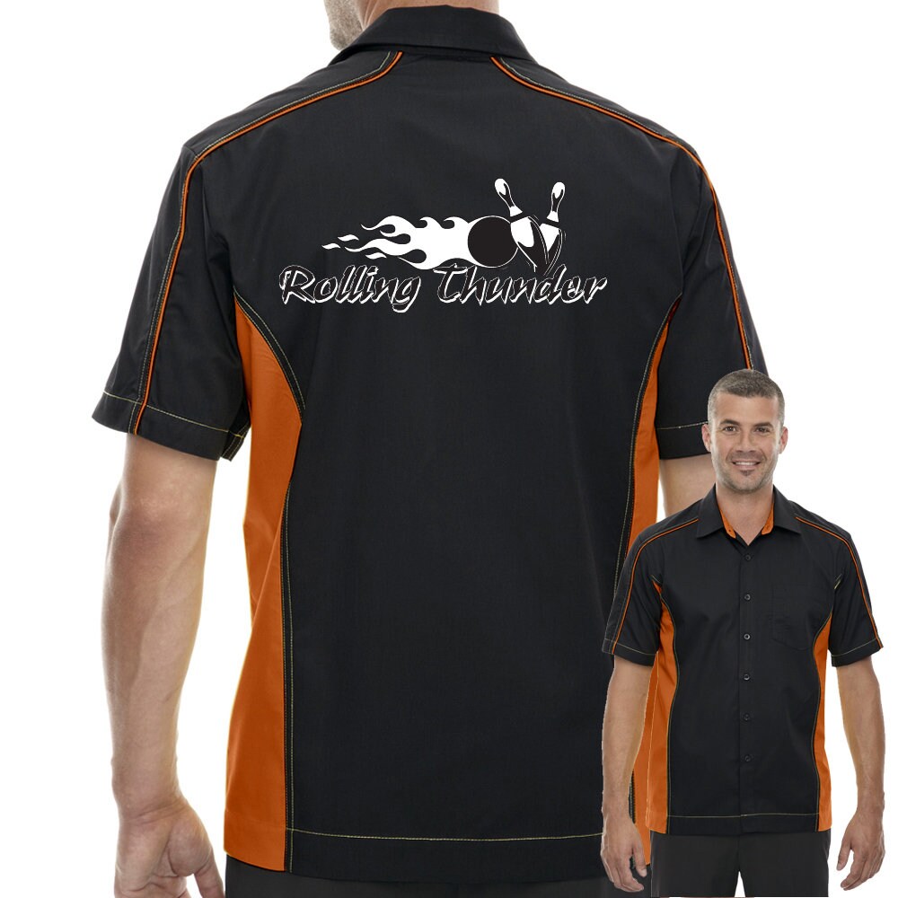 Rolling Thunder Classic Retro Bowling Shirt - The Muckler - Includes Embroidered Name