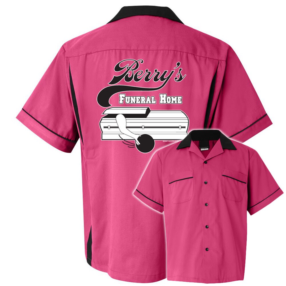 Berry's Funeral Home Classic Retro Bowling Shirt- Classic 2.0 - Includes Embroidered Name #119