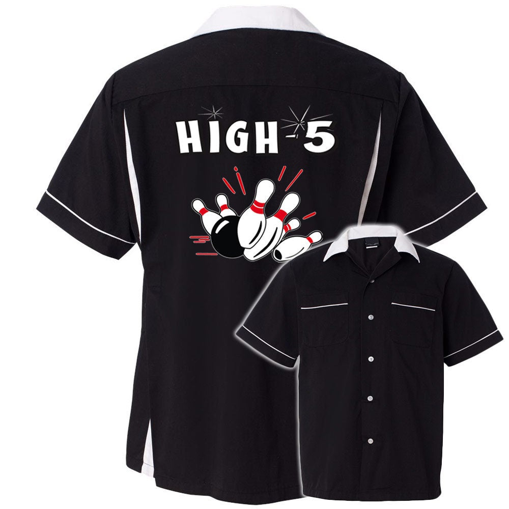 High 5 Classic Retro Bowling Shirt- Classic 2.0 - Includes Embroidered Name #126/127