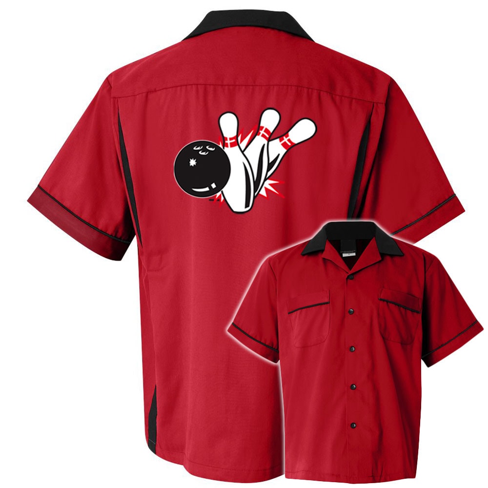 Pin Splash B Classic Retro Bowling Shirt- Classic 2.0 - Includes Embroidered Name #125